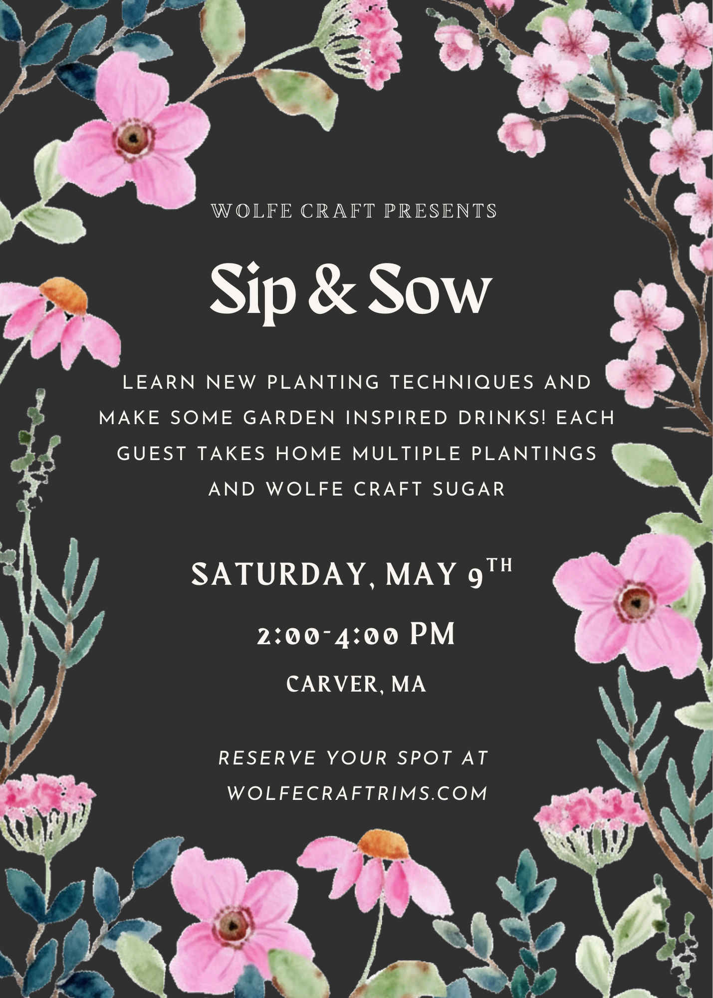 Sip & Sow Event